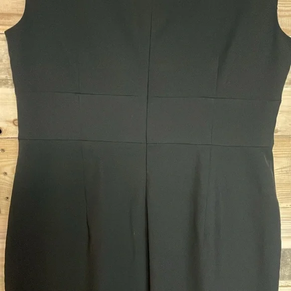 Ann Taylor Factory Size 10 Elegant Black Form Fitted Midi Dress - Picture 8 of 10
